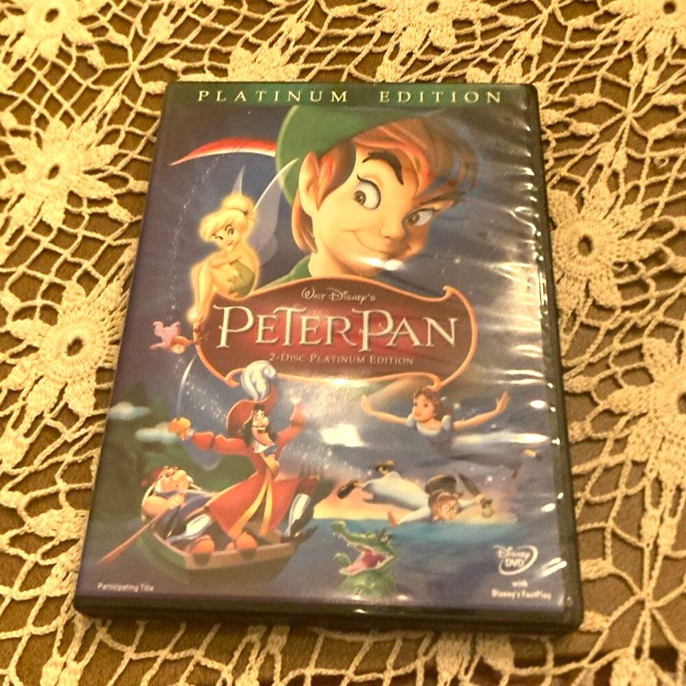 Disney Peter Pan 2‑Disc Platinum Edition DVD 2007 Collector’s Set